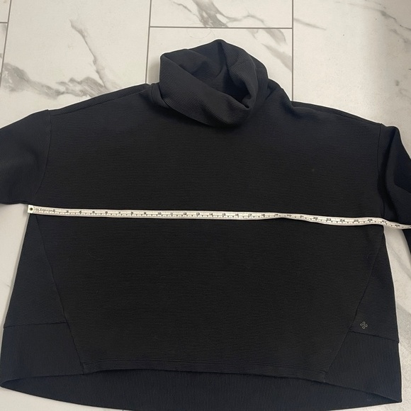 Shambhala Black Funnel Neck Relaxed Fit Active Wear Top Sz L - Picture 11 of 13